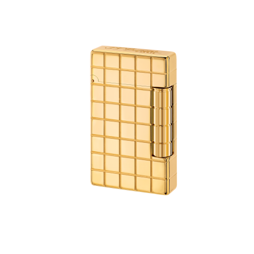Accendino Dupont Initial quadri oro