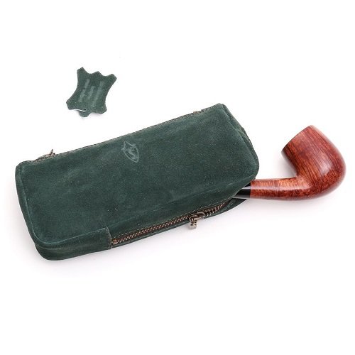 Portatabacco/pipa Savinelli scamosciata verde - immagine 2