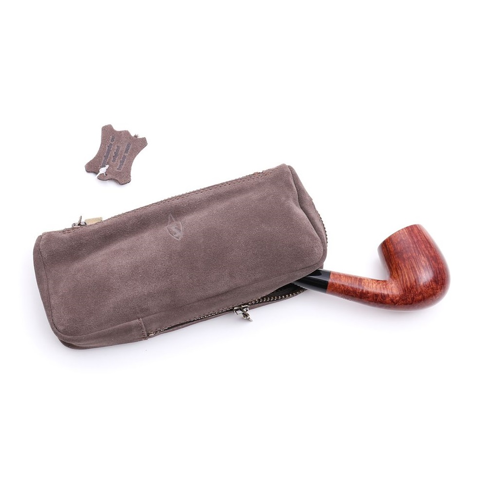 Portatabacco/pipa Savinelli scamosciata grafite - immagine 2