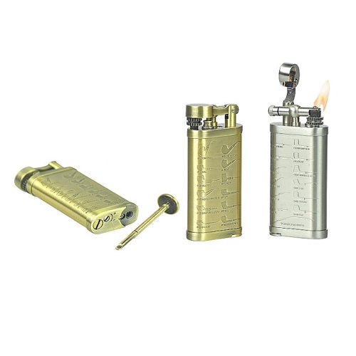 ACCENDINO pipa ANTIQUE A PIETRINA CON PIGINO