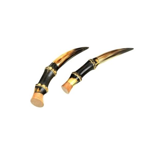 pigino in radica/bamboo e corno