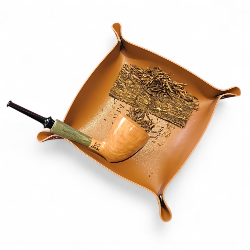 Vassoio in pelle per tabacco