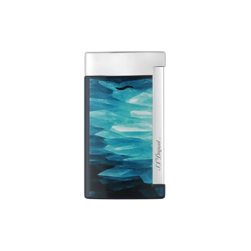 Accendino Dupont Slim 7 geode blu