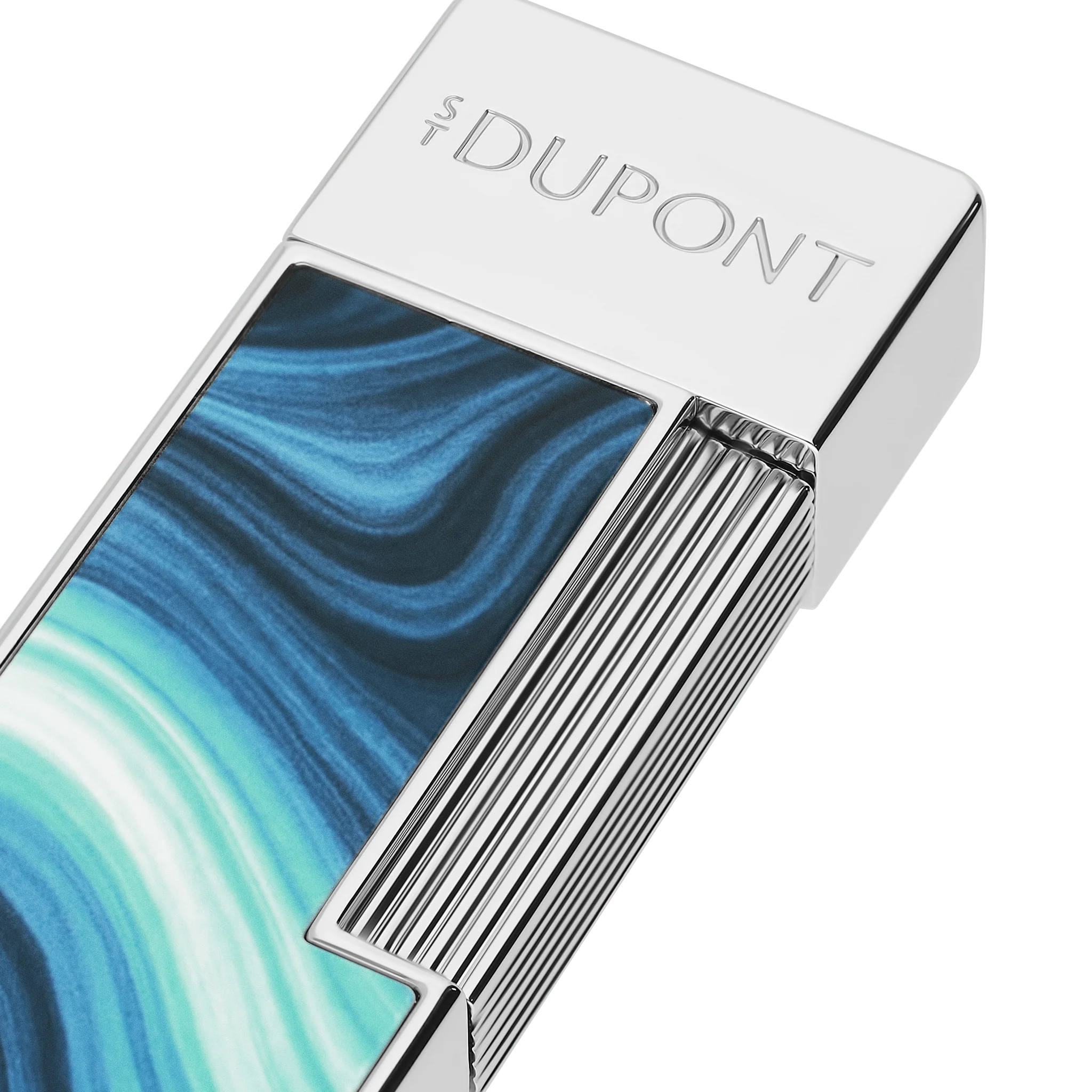 Accendino Dupont Twiggy geode blu - immagine 2
