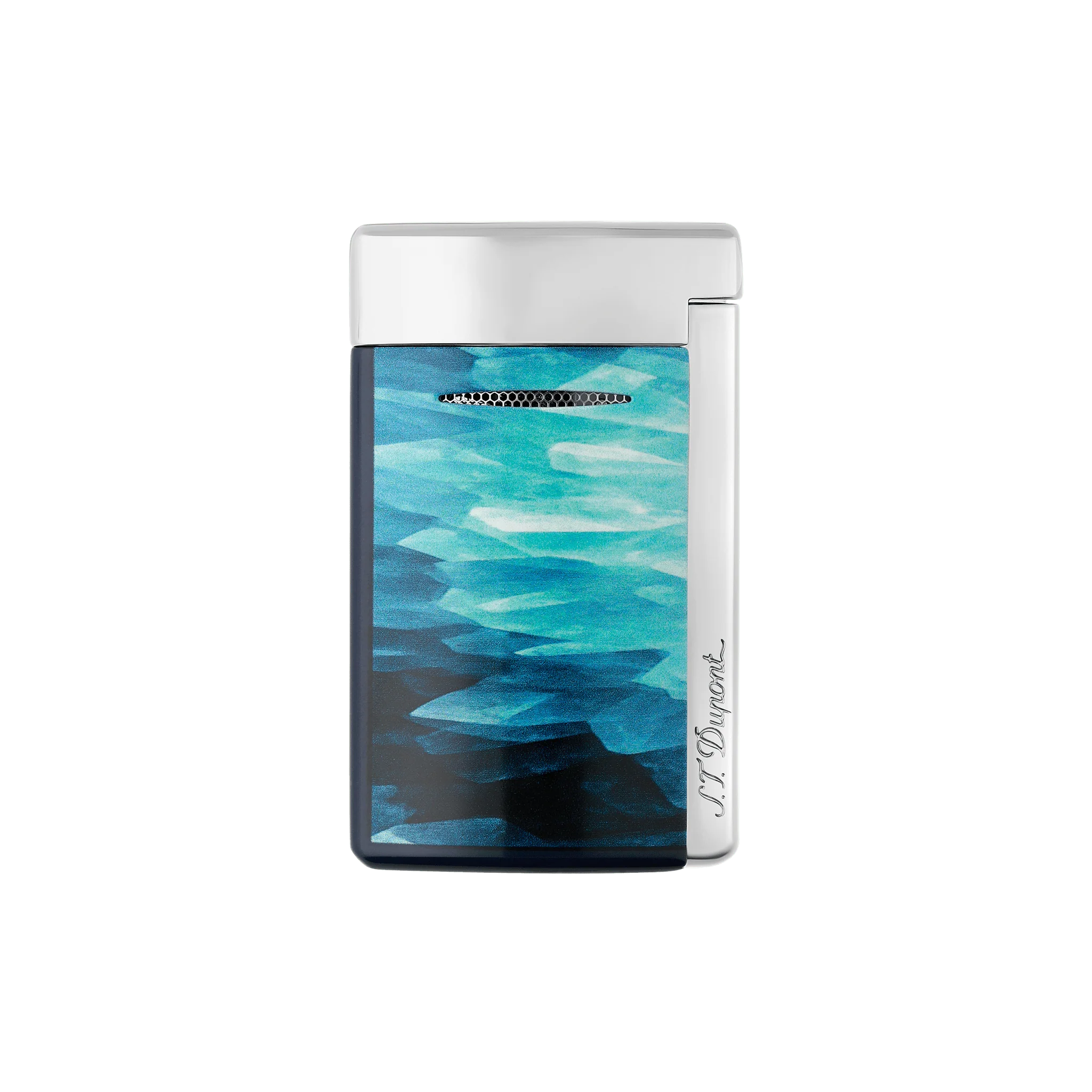 Accendino Dupont MiniJet geode blu