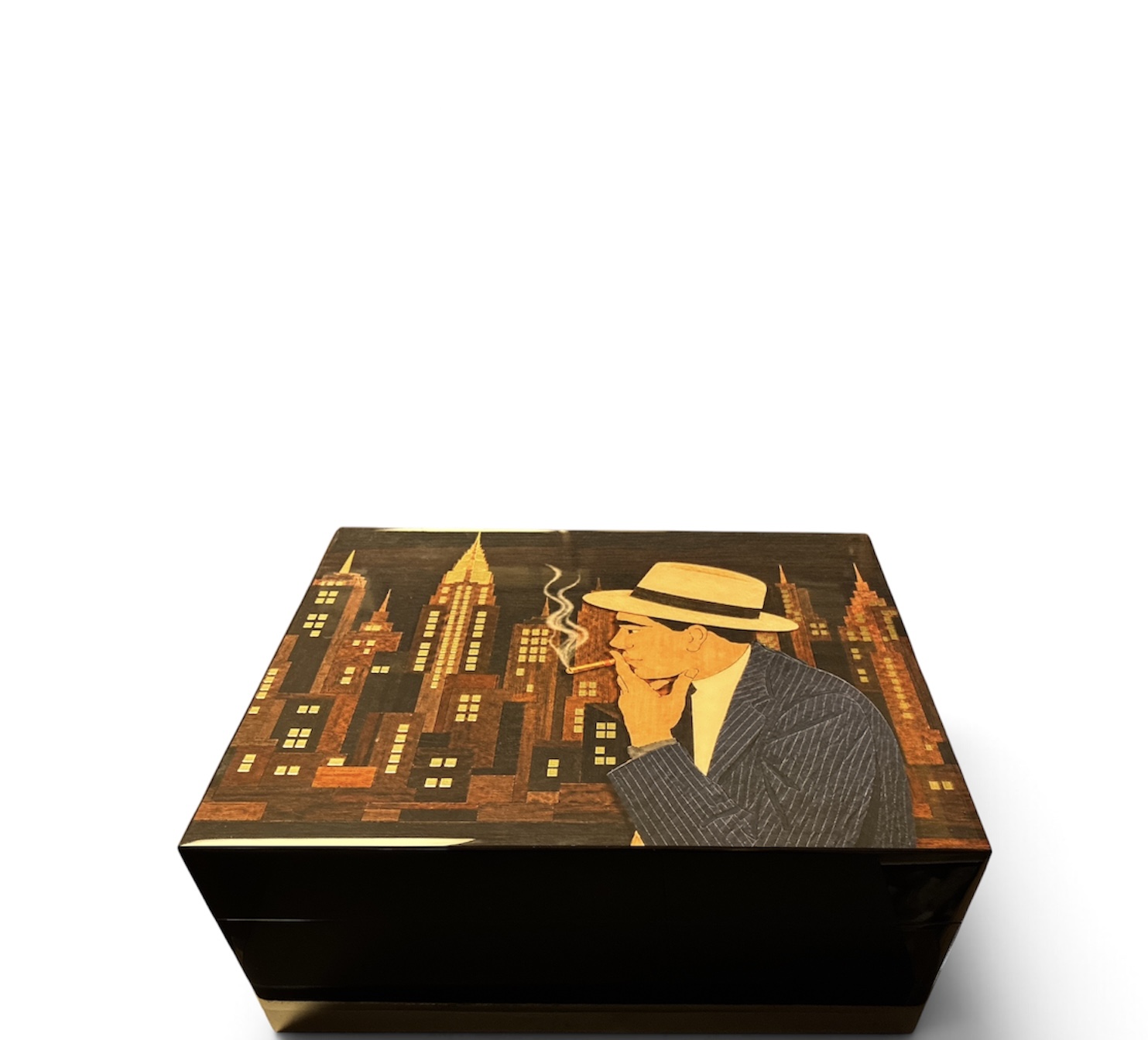 Humidor fumatore con cappello - immagine 2