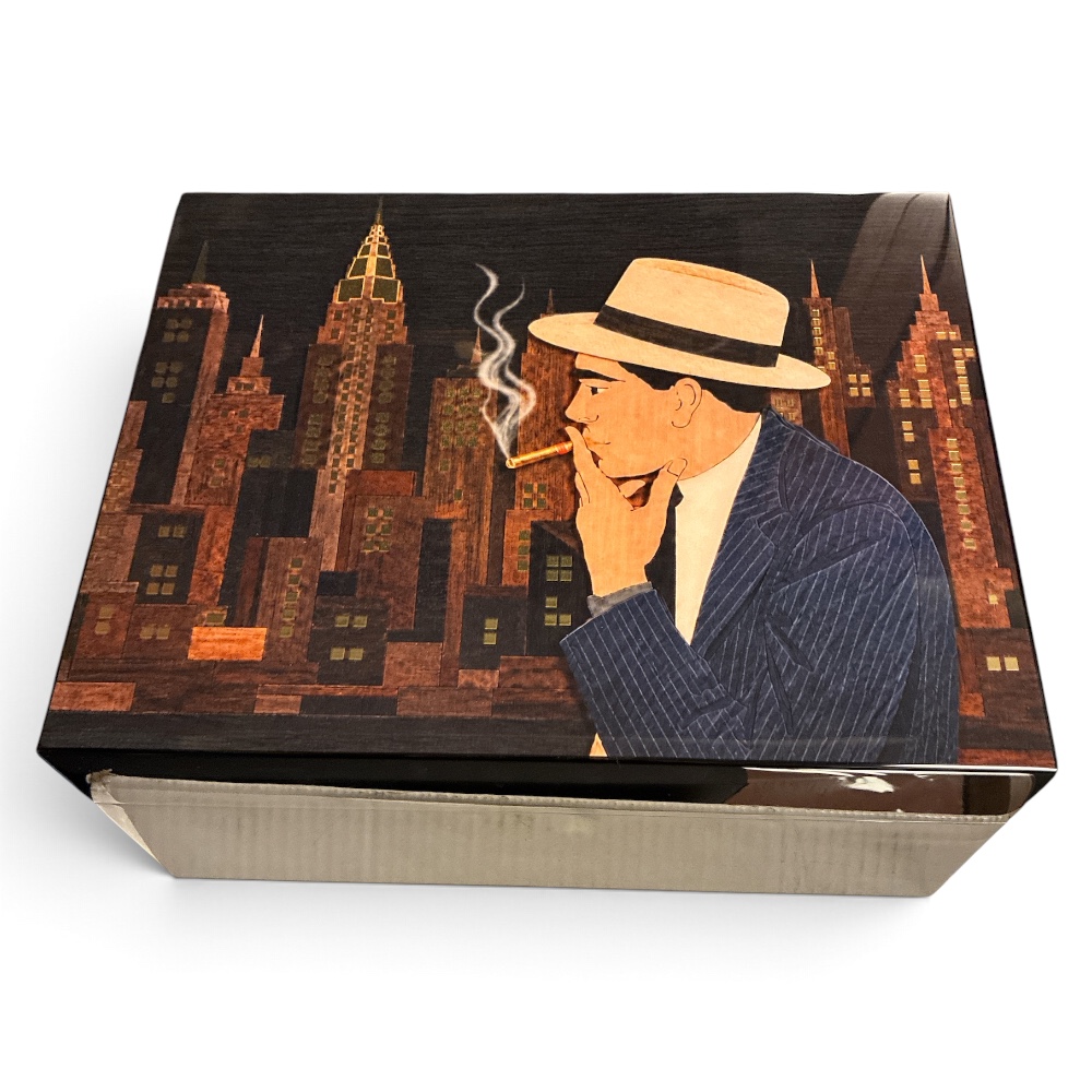 Humidor fumatore con cappello - immagine 4